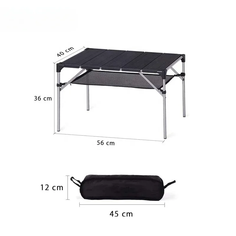 Custom Lightweight Portable Foldable Aluminum Hiking Picnic BBQ Outdoor Folding Camping Table