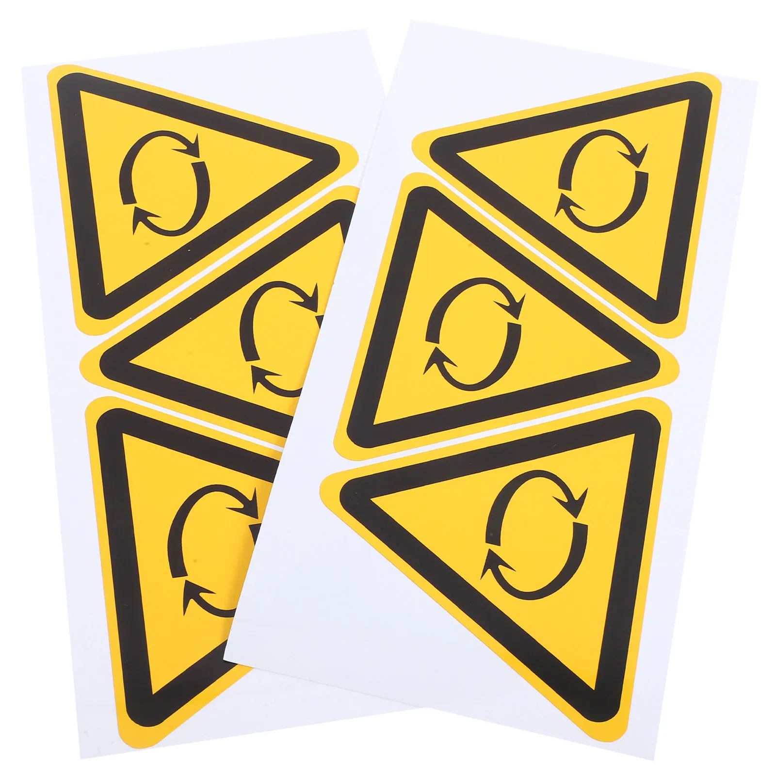 

6Pcs Rotating Warning Stickers Safety Warning Signs for Machinery Industrial Workplace Safety Caution Decals Adhesive Labels