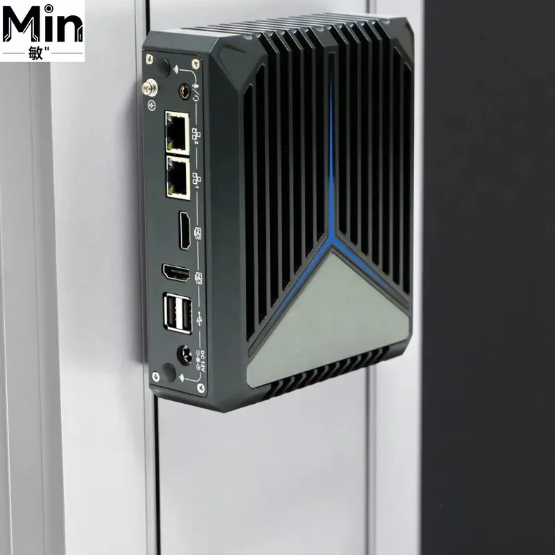 Mini Desktop PC with M.2 2.5 Inch HDD SSD Slot 4K Full HD Display Compatible Win 10 11 Mini Computer