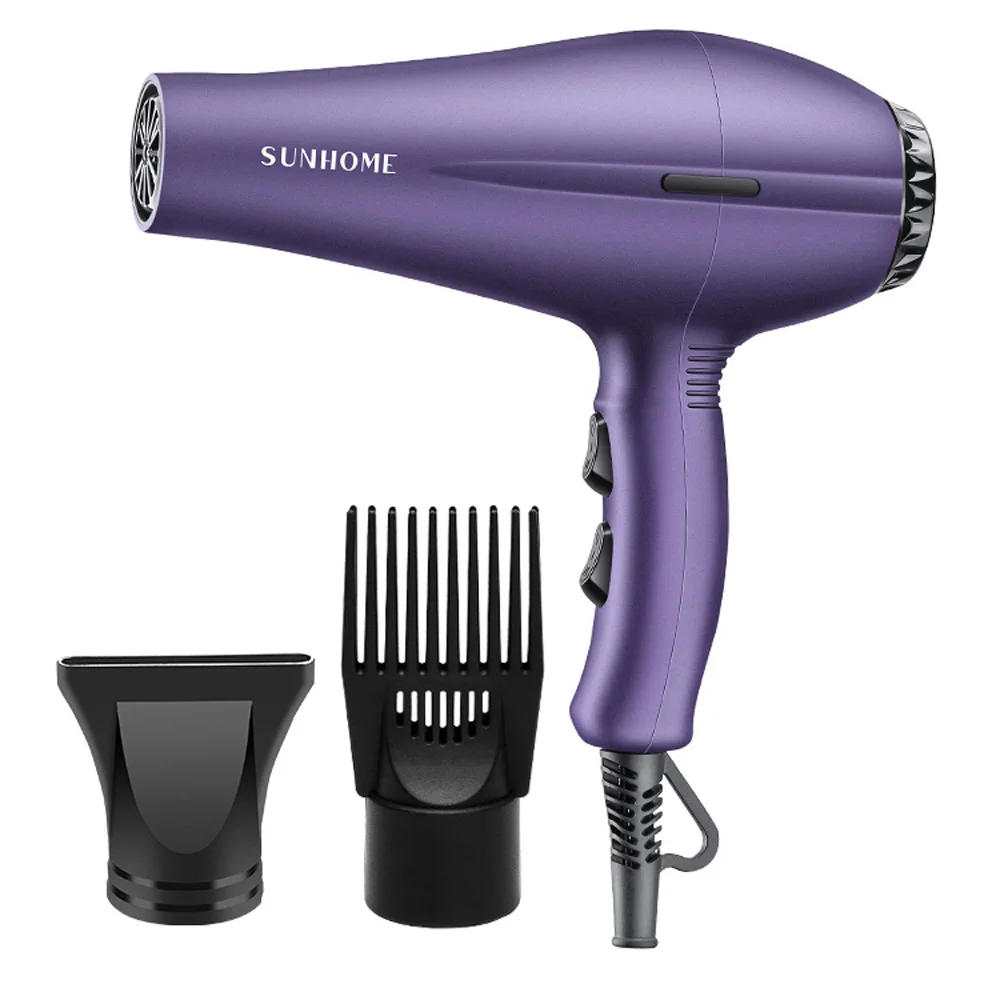 SUNHOME 3-Piece Professional Hair Dryer Set ,1800W Negative Ionic Fast Dry Low Noise Blow Dryer, Professional Salon Hair Dryers