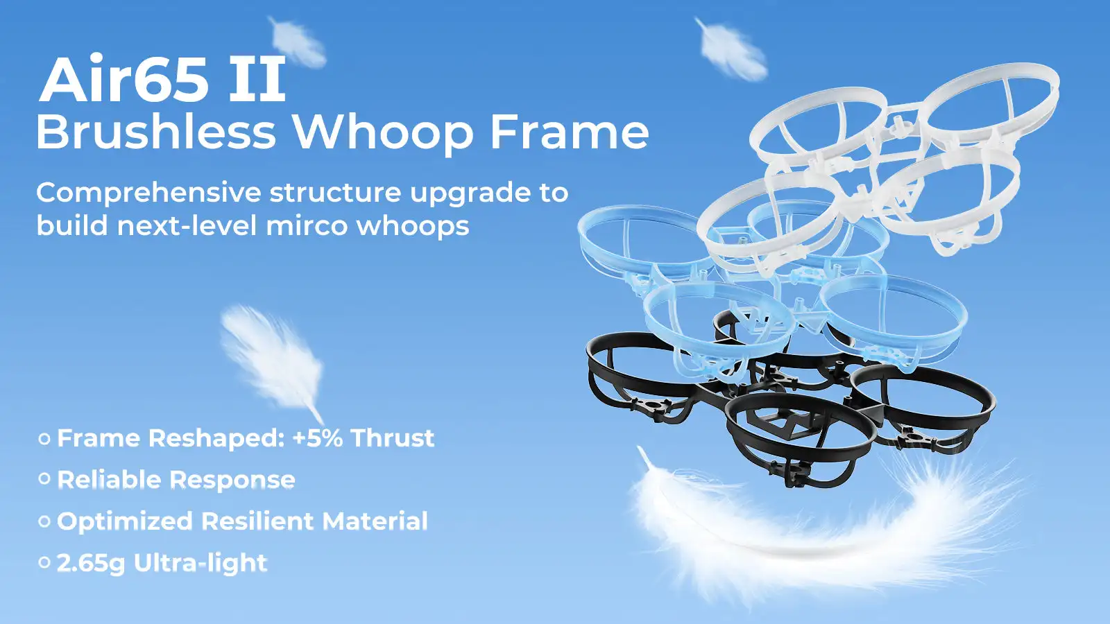 BETAFPV Meteor65 Air Brushless BWhoop 65MM Rahmen für Meteor65 1S Brushless FPV BWhoop Drone Quadcopter – Detail 2