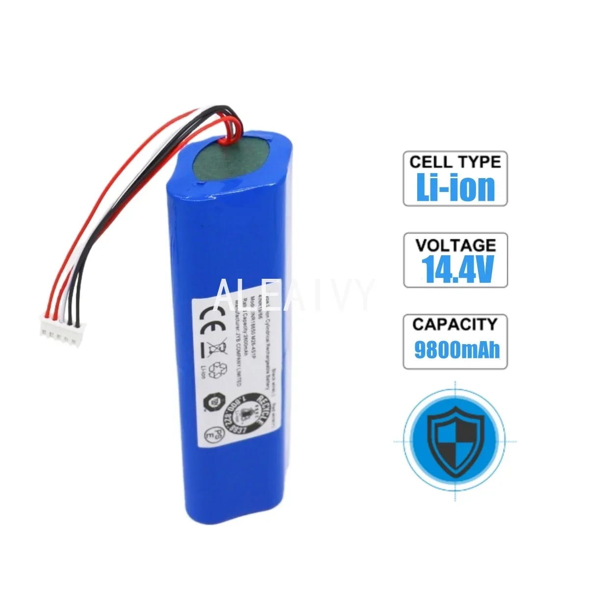 14.4V 9800mAh For Ecovacs Deebot T5 T8 T9 T10 T20 DLX11 DLX13 DLN12 X1 X1omni X1turbo Sweeping robot battery