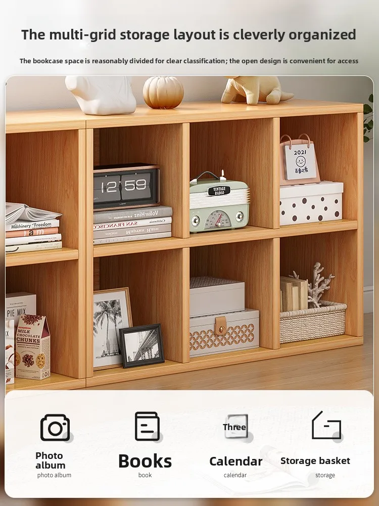 

Shelves, Floor-to-ceiling Bookcases, Low Storage Cabinets in Household Living Rooms, Layered Shelves