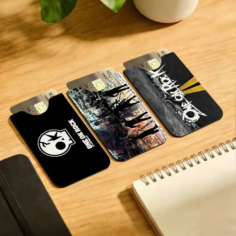 ONE OK ROCK logo New Leather Card Small Retro Cowhide Coin Purse Men/Women Luxury Card Holder