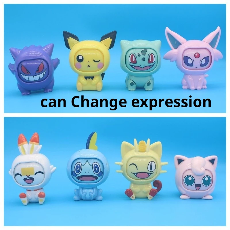 PokéMon Face Changing Action Figures Mini Bulbasaur Charizar