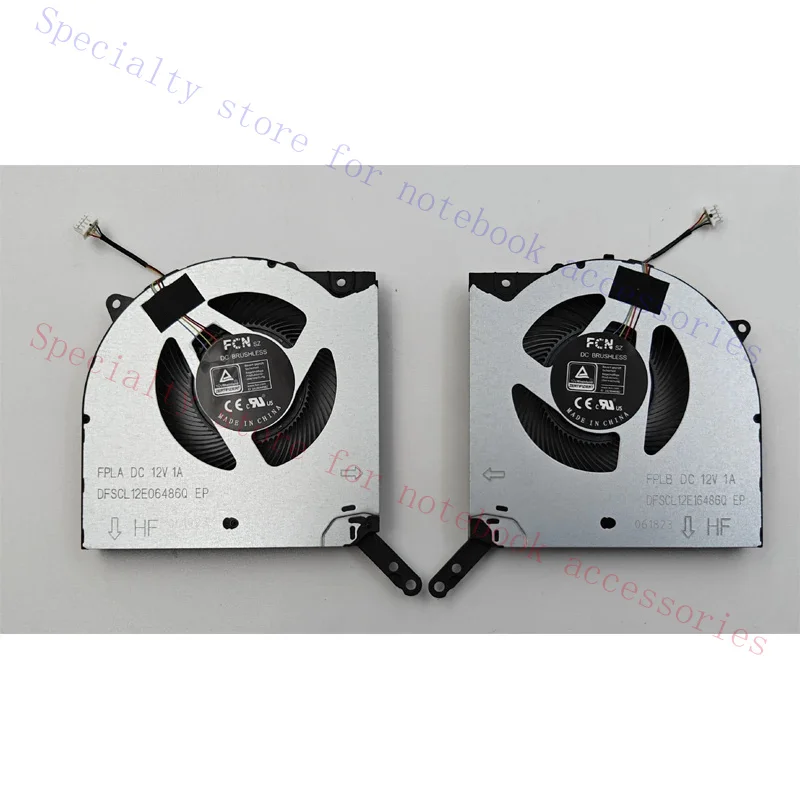 New For Lenovo Legion 5 15ARH7 15ARH7H 15IAH7 15IAH7H Laptop CPU & GPU Cooling Fan 12V L + R 5H40S20492 5H40S20491