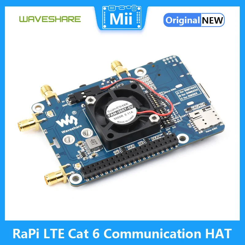 Imagem -03 - Raspberry Pi-lte Cat Comunicação Hat Lte-a Global Multi-band Posicionamento Gnss Vem com Em060k-gl Módulo