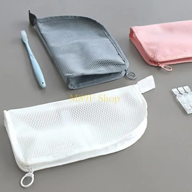 M89F Stylish 4Color Option EVA Cosmetic Brush Case Organizers With Hanging Hook And Foldable Design For Neat Storage Bag