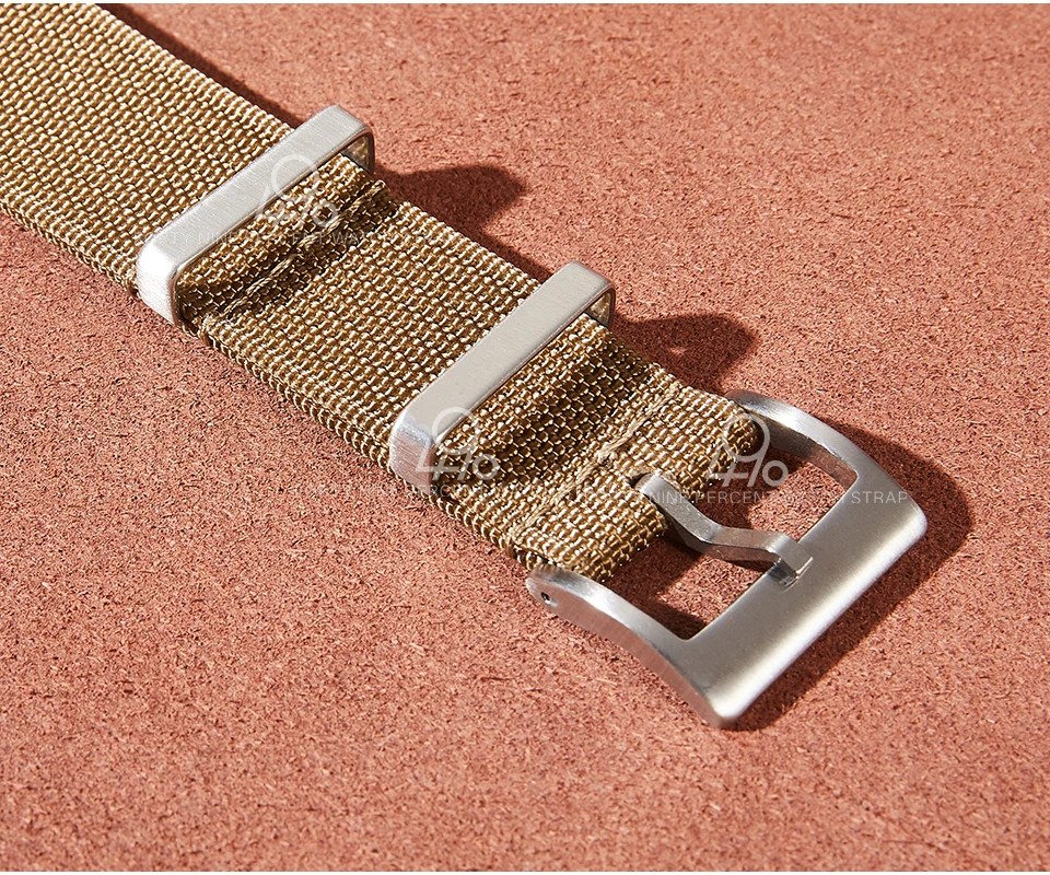 Hochwertiges Uhrenarmband aus Stoff, 18/19/20 mm, gewebtes Nylon-Uhrenband, 21/22/24 mm, einteiliges, gewebtes Uhrenarmband für Omega und Seiko. – Detail 6