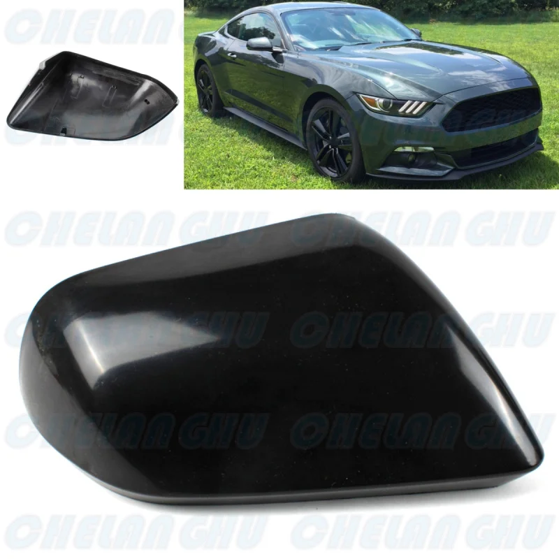 

Right Side Black Painted Rear Mirror Housing Cover Cap for Ford Mustang 2015 2016 2017 2018 2019 2020 car accessories