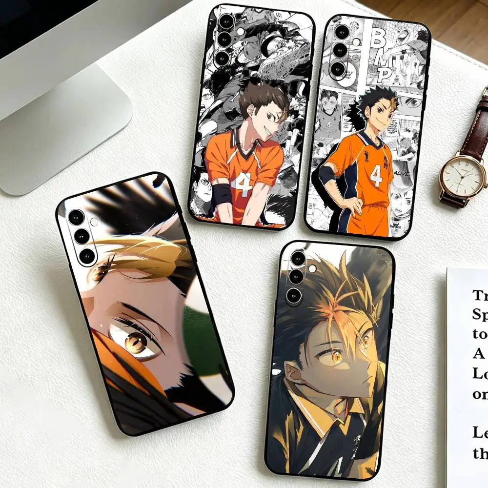 H-Haikyuu Y-Yuu Nishinoya  Phone Case For Samsung Galaxy A73,A72,A71,A70,A53,A52,A51,Others Soft Black Cover