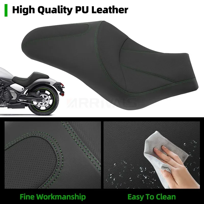 Motorfiets Low Profile Driver Covers Zitkussen PU Leer Voor Kawasaki Vulcan S650 VN650 EN650 2015-2023