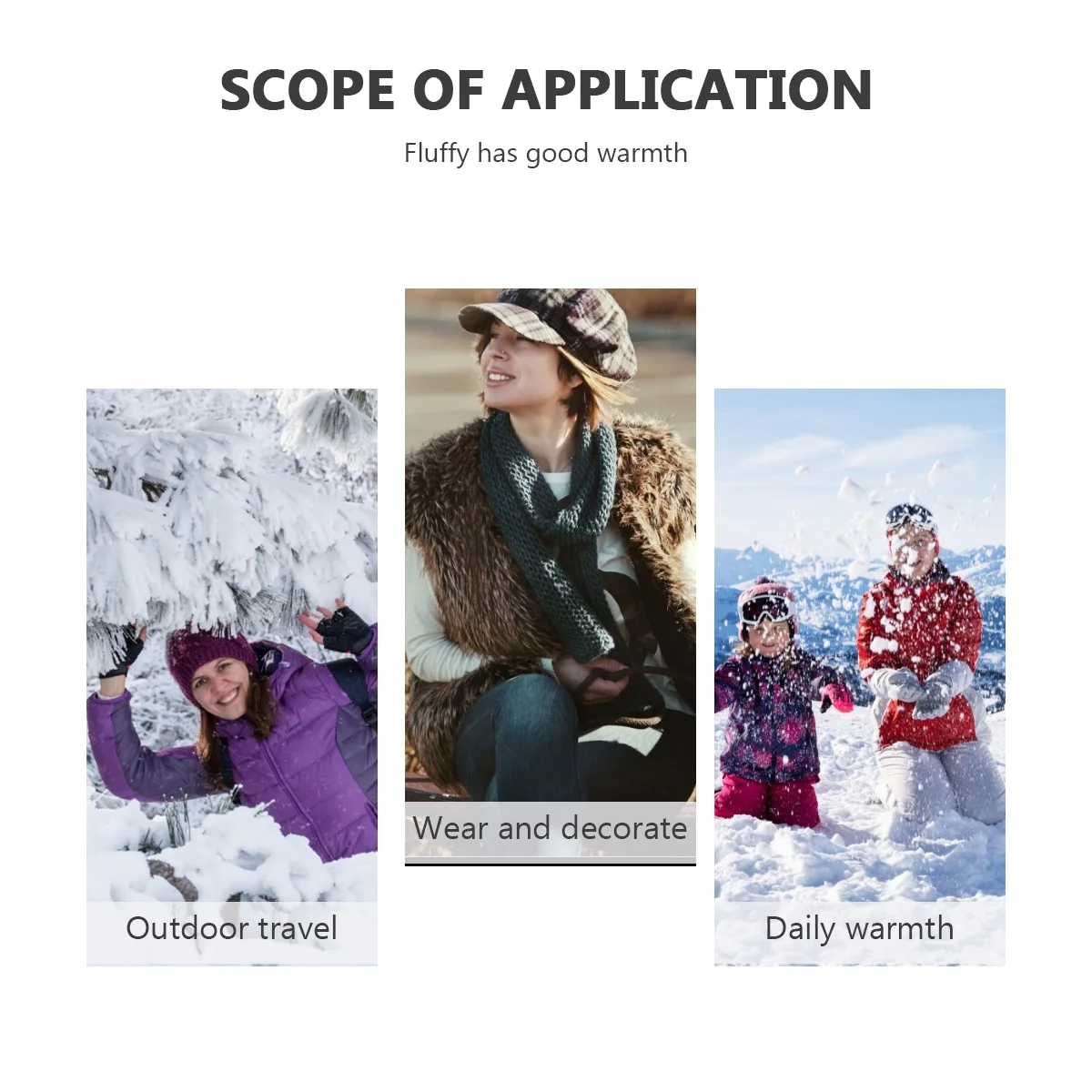 1 زوج فو المعصم الأصفاد تدفئة سميكة الشتاء الذراع اكسسوارات للنساء يندبروف الطقس البارد استخدام مدفئات للذراع فروي المعصم #1