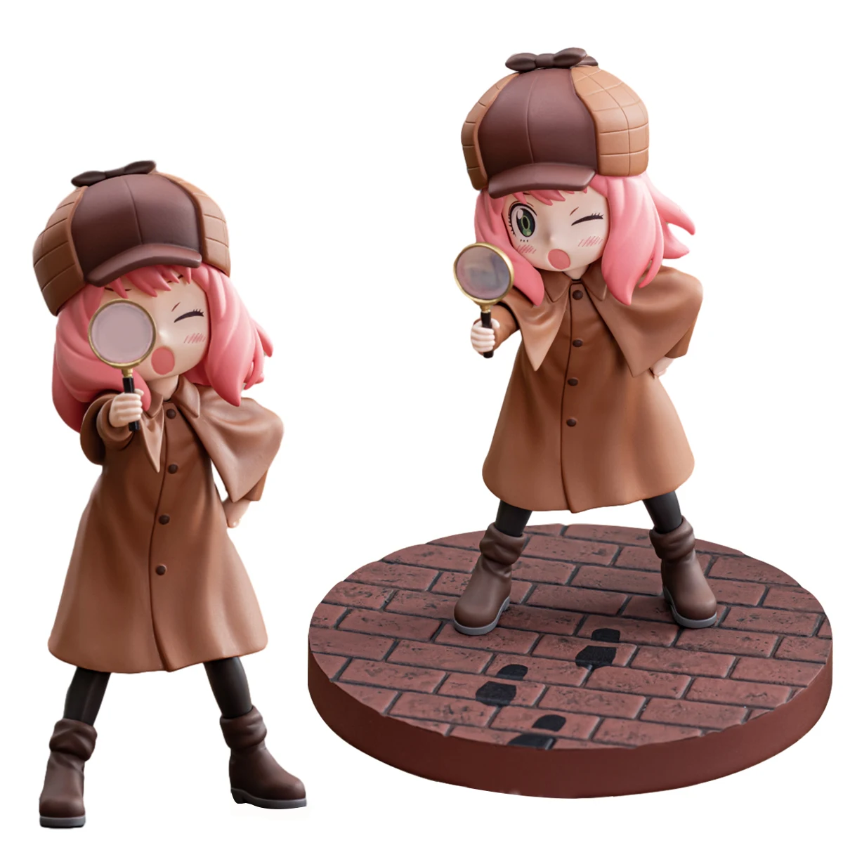 13CM Anime SPY Family Anya Figure Detective Game Animated Version Detective Dress Up Model Toy Gift Collection Action Figure