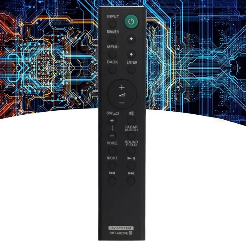 ABKN RMT-AH200U Replacement Remote Control for Sony Soundbar HT-CT390 SA-CT390 HT-RT3 HT-RT4 SA-WCT390 Black Plastic