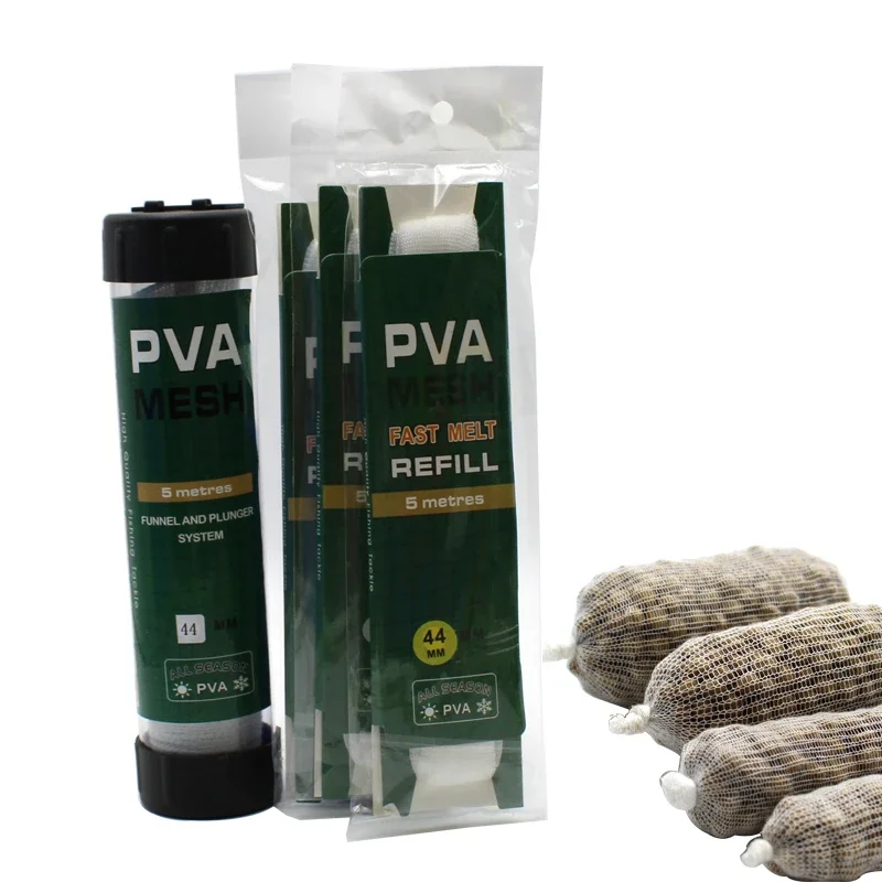 1Bag 18/25/37/44mm Fising PVA Mesh PVA Bag Mesh Carp Fishig Tool Pop Up Boilies Bait For Carp Coarse Feeder Fishing Accessories