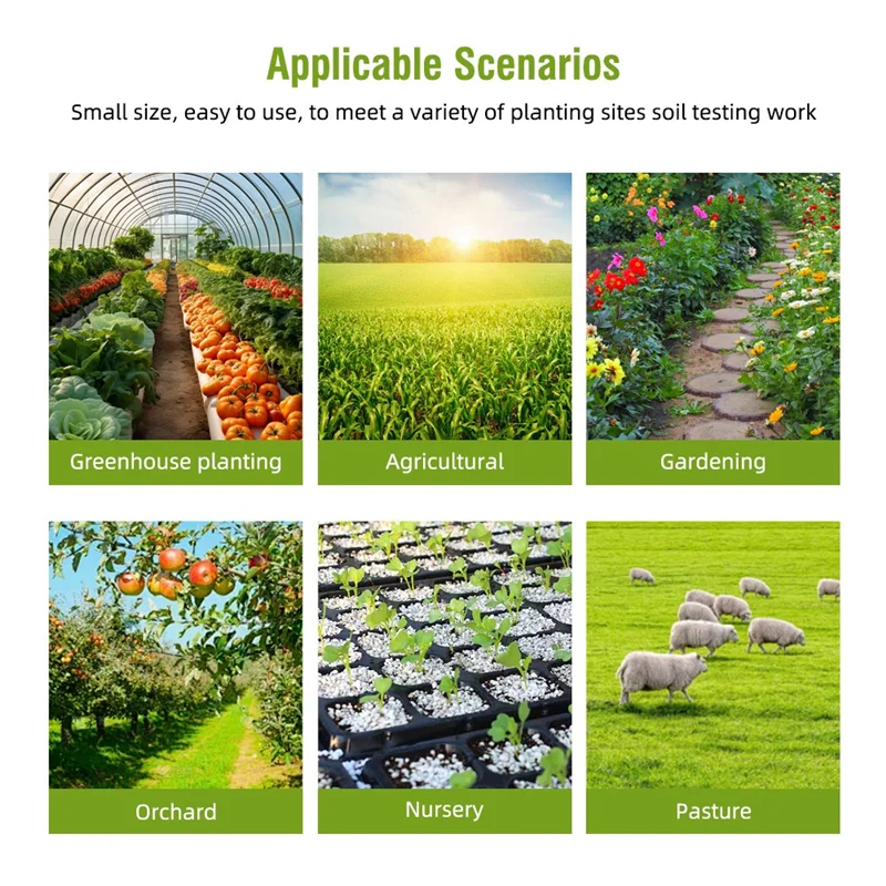 A47Z Soil PH Meter PH Moisture Meter Soil Humidity Tester For Garden Potted Vegetable Greenhouse Planting Detector