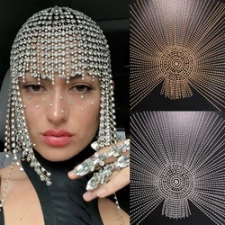 Head Chain Hat for Party Night Club Hair Chain Glittering Headpieces DropShip