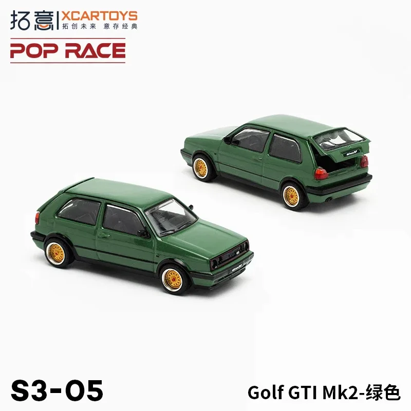 

XCarToys x Pop Race 1:64 Golf GTI MK2, зеленый литый под давлением автомобиль