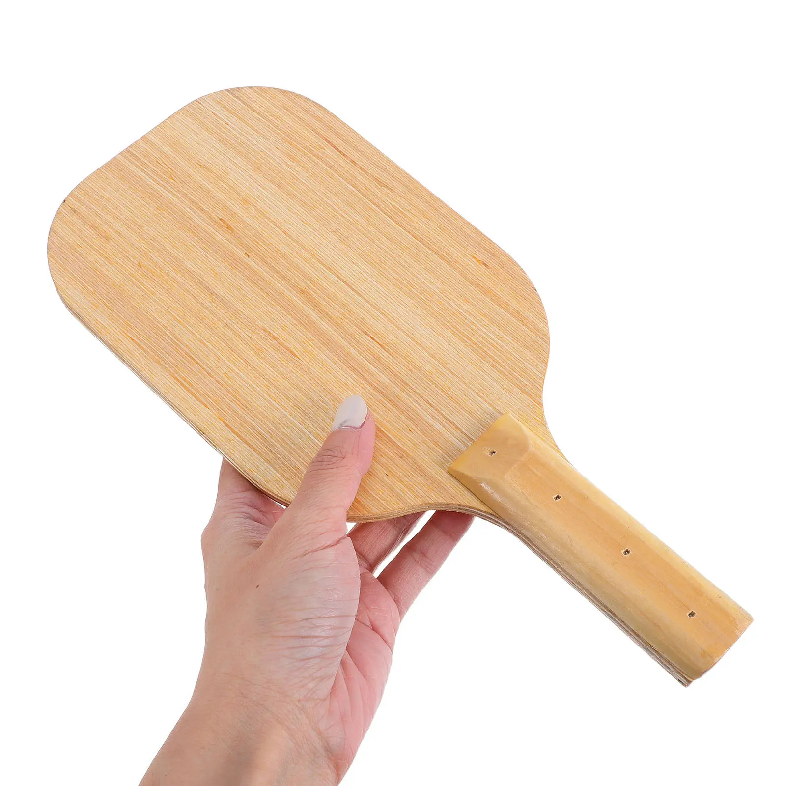 Table Tennis Paddle Blind Person Wooden Durable High Rebound Sounds Feedback Comfortable Grip Training Competition