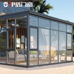 Custom-made herringbone villa balcony garden terrace glass in aluminum alloy awning of sun room