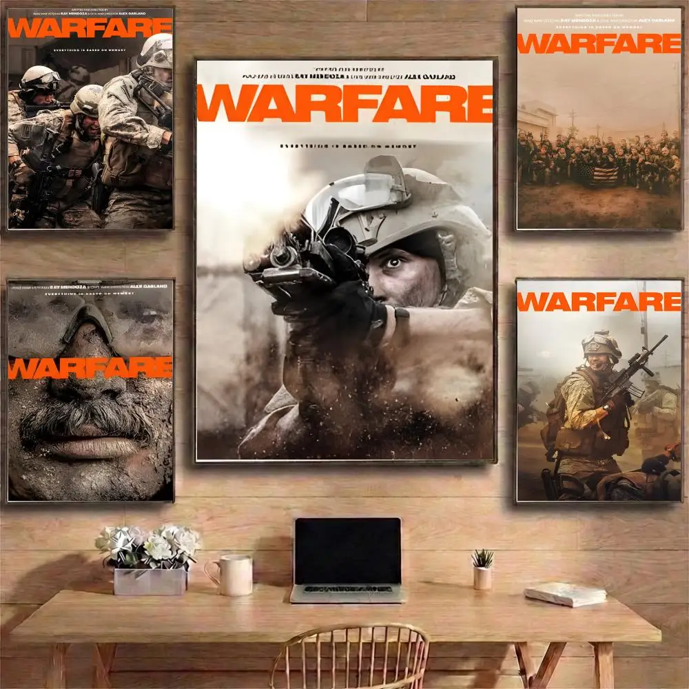 war movieWarfare Poster HD Waterproof Self-Adhesive Wall Art