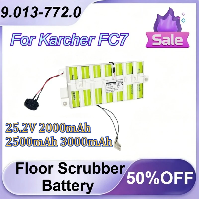 

9.013-772.0 25.2V 2000mAh 2500mAh 3000mAh Floor Scrubber Battery for Karcher FC7 Rechargeable Battery