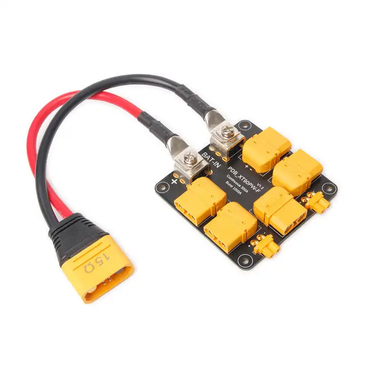 

Плата распределения питания Holybro (PDB) 300A с верхним входом или боковым входом, предварительно припаянная с вилкой XT90 и XT30 для деталей радиоуправляемой модели