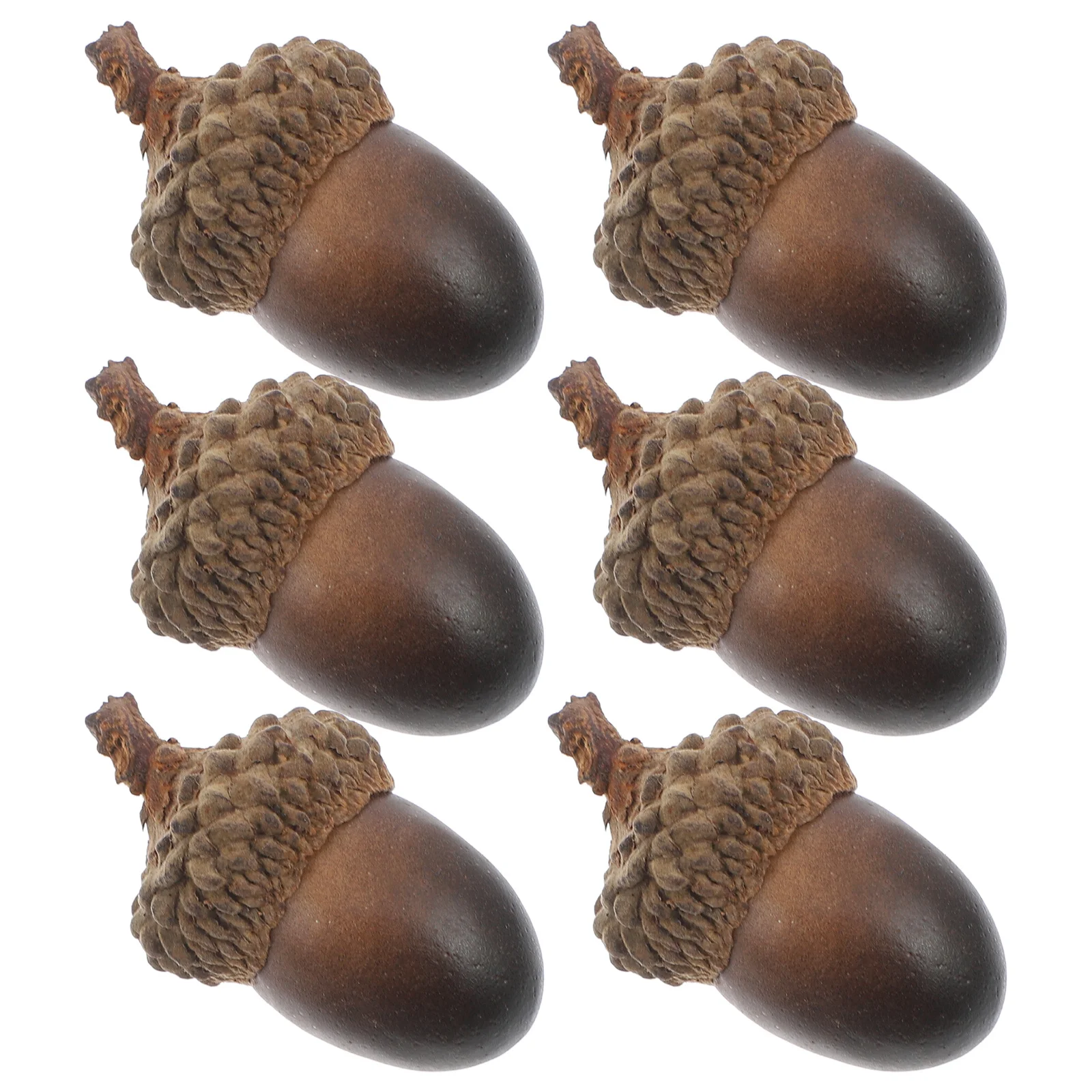 

60Pcs Decorative Artificial Acorns Vivid Realistic Simulation for Holiday Party Wedding Kitchen Festival Ornament