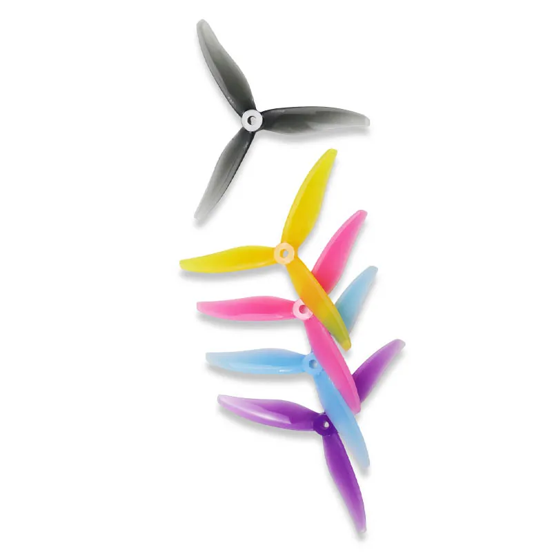 2Pairs GEMFAN YUKI 5129 Props 5inch 3-Blade PC Propeller CW CCW 2306 2207 Brushless Motor For RC FPV Racing Freestyle Drone DIY view 2
