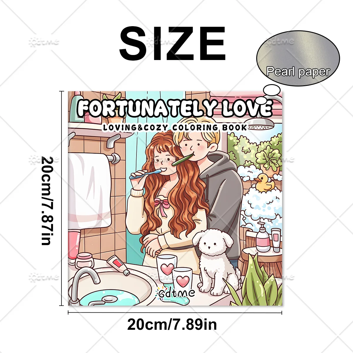 FORTUNATELY LOVE Malbuch für Erwachsene mit niedlichen, gemütlichen täglichen Aktivitäten zur Entspannung (Cozy Spaces Coloring) – Detail 3