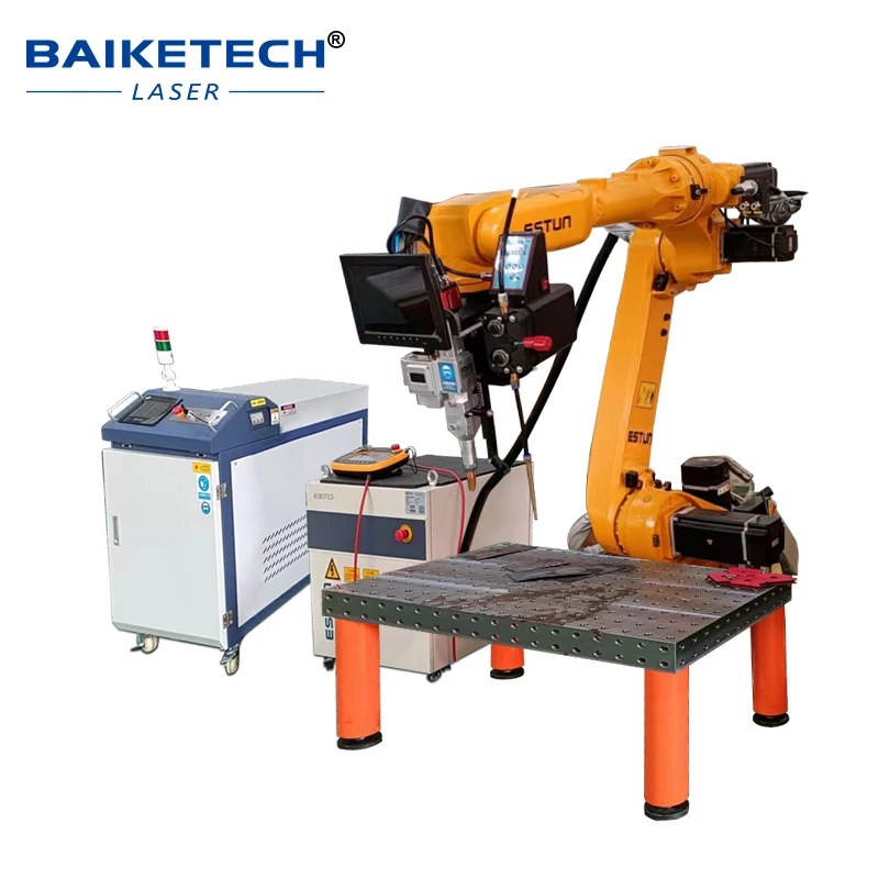 Ultra Stable 6 Axis Robotic Fiber Laser Welder Precision Curve Welding Machine Beautiful Weld Seam Complex Thin Metal Component