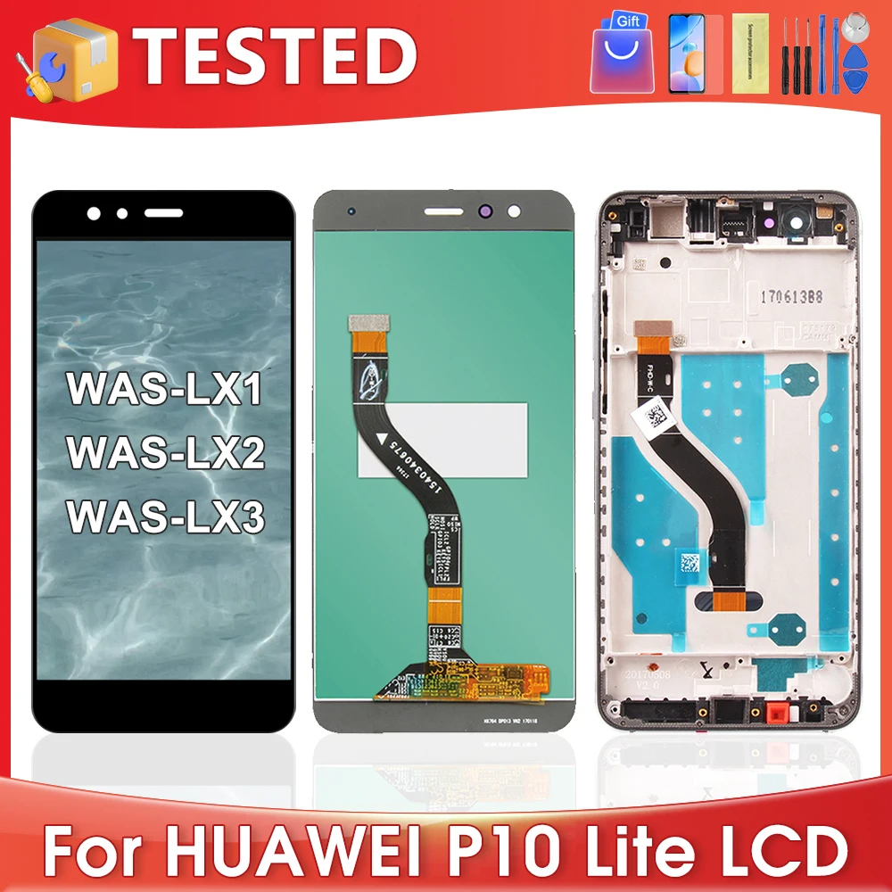 5.2\'\'For HUAWEI P10 Lite For WAS-LX1 LX2 LX3 LX1A LX2J TL10 LCD Display Touch Screen Digitizer Assembly Replacement
