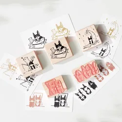 The Story Of Lovely Dogs Wooden Rubber Stamp DIY Scrapbooking Photo Album Journal Material Wood Seal