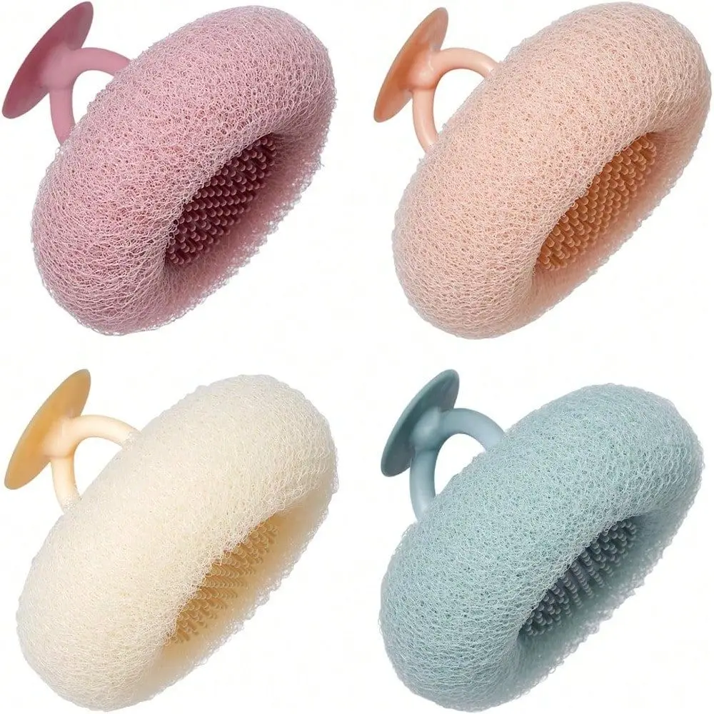 

Pcs Sunflower Loofah Sponge Set With Suction Cup 2 In 1 Exfoliating Bath Ball And Brush For Shower Spa And Bath Use
