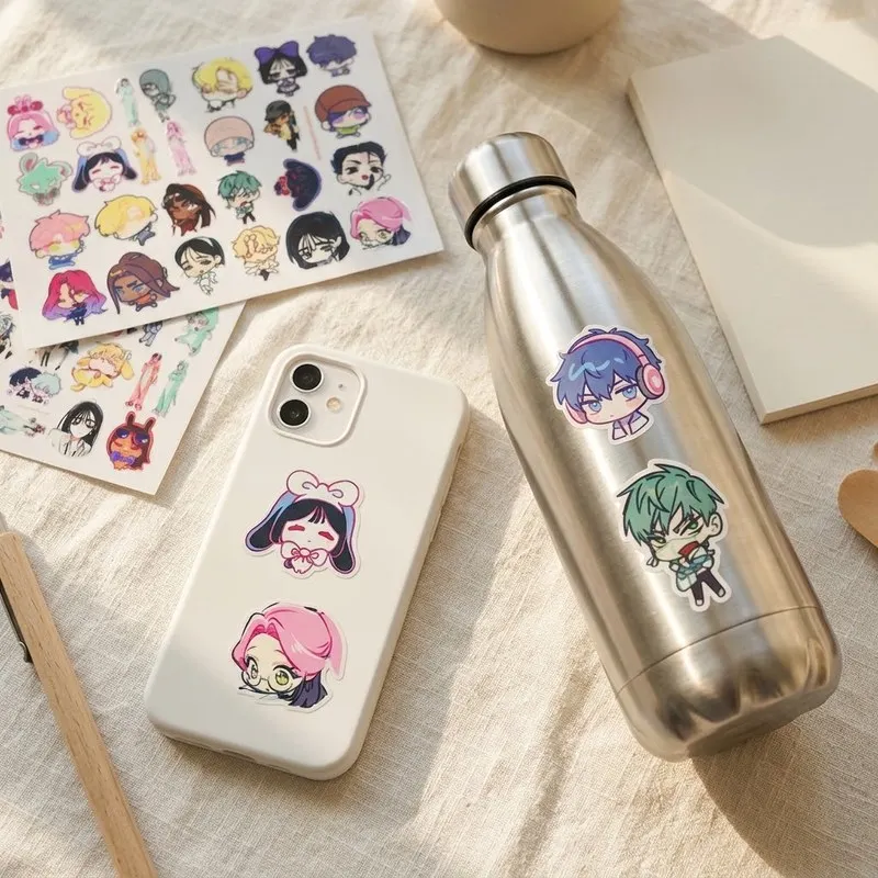 Alien Stage Mizi Sua Till Ivan Luka Hyuna Crystal Transfer Sticker 2pcs Glossy Raised Decal No White Edge for Pen Mug Gift