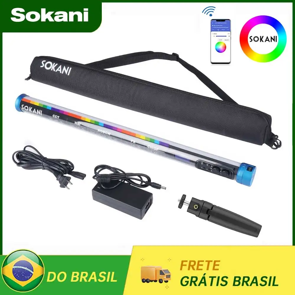 【Do Brasil】Pre-sale Sokani X25 RGB Video Light Handheld Tube Wand Stick Lamp Lighting for YouTube Tiktok Live Streaming-10pcs