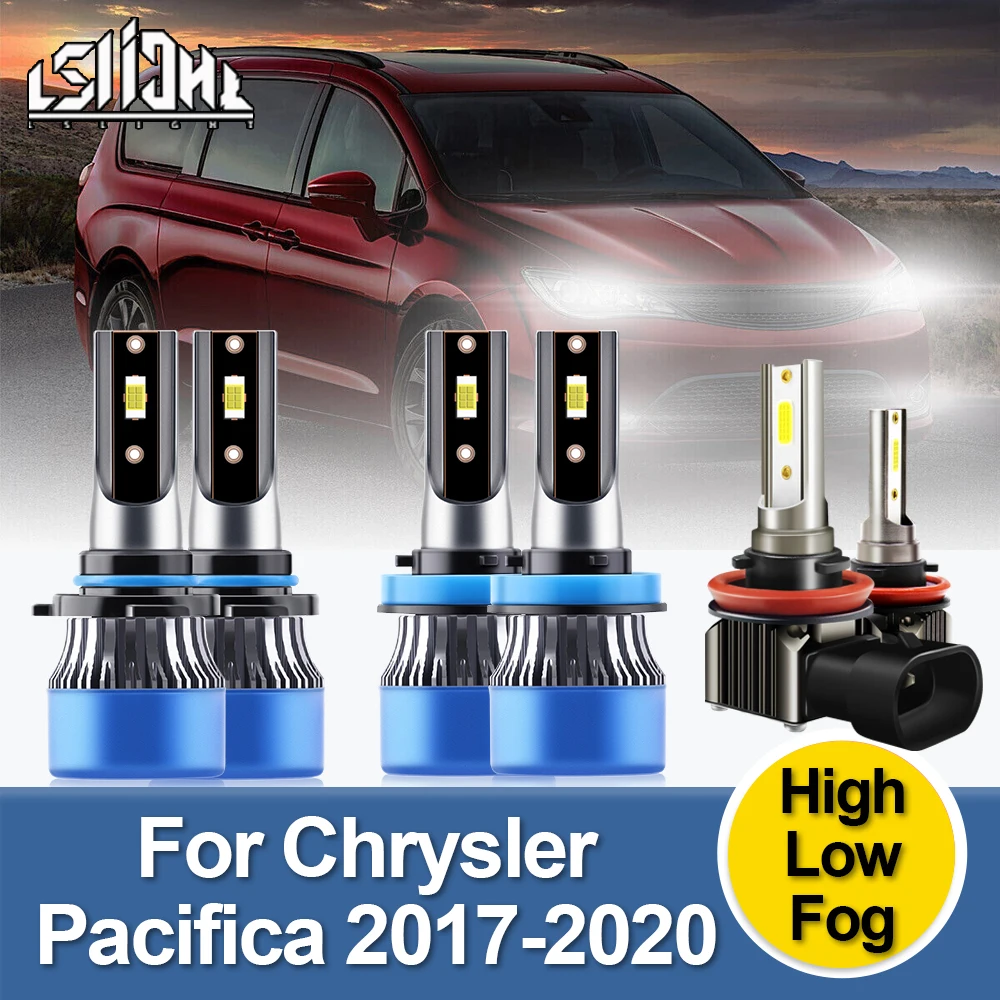 

LSlight LED Bulbs Car Haedlight Turbo Auto Fog Lamps For Chrysler Pacifica 2017 2018 2019 2020 Replace Luces Headlamp Foglights