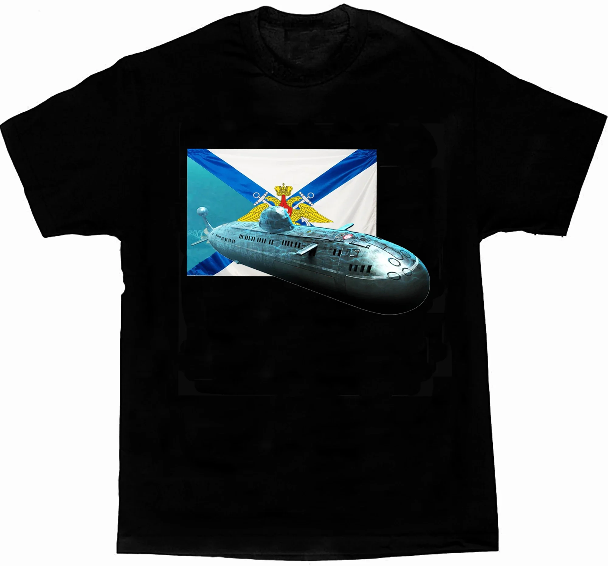 

Russian Naval Strategic Missile Nuclear Submarine T-Shirt. Summer Cotton O-Neck Short Sleeve Mens T Shirt New S-3XL
