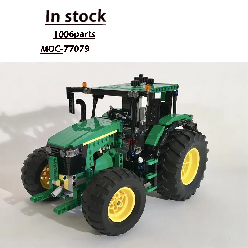MOC-77079 Urban Agriculture Farm Tractor Building Block Model 1006 Parts MOC Creative Boys Children's Birthday Toy Gift