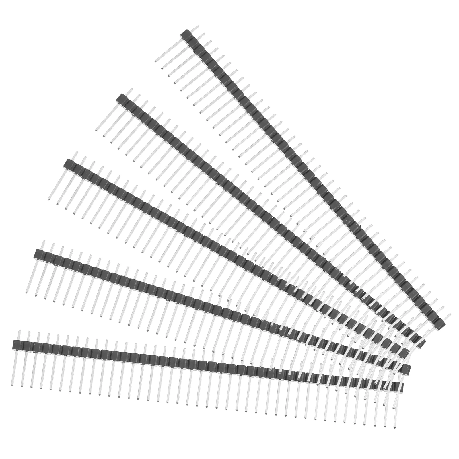 

30pcs Gold Plated Copper Connectors Single Row Male Pin Header PCB Strip Widely Used in Electronics Electrical
