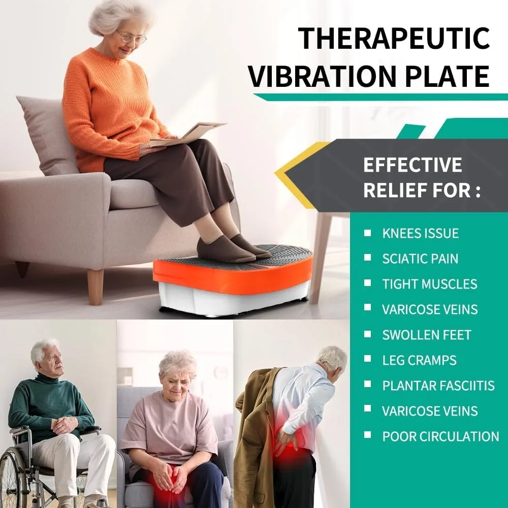 Vibration Plate Exercise Equipment Whole Body Shape Exercise Machine Vibration Platform Fit Massage Workout Trainer,Max User