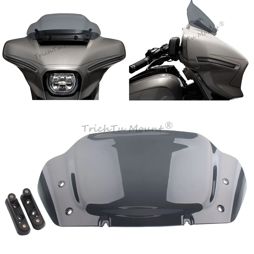 

Motorcycle Windscreen Wind Deflector Front Fairing Windshield For Harley Street Glide FLHX/I CVO FLHXSE 2023 2024 Accessories