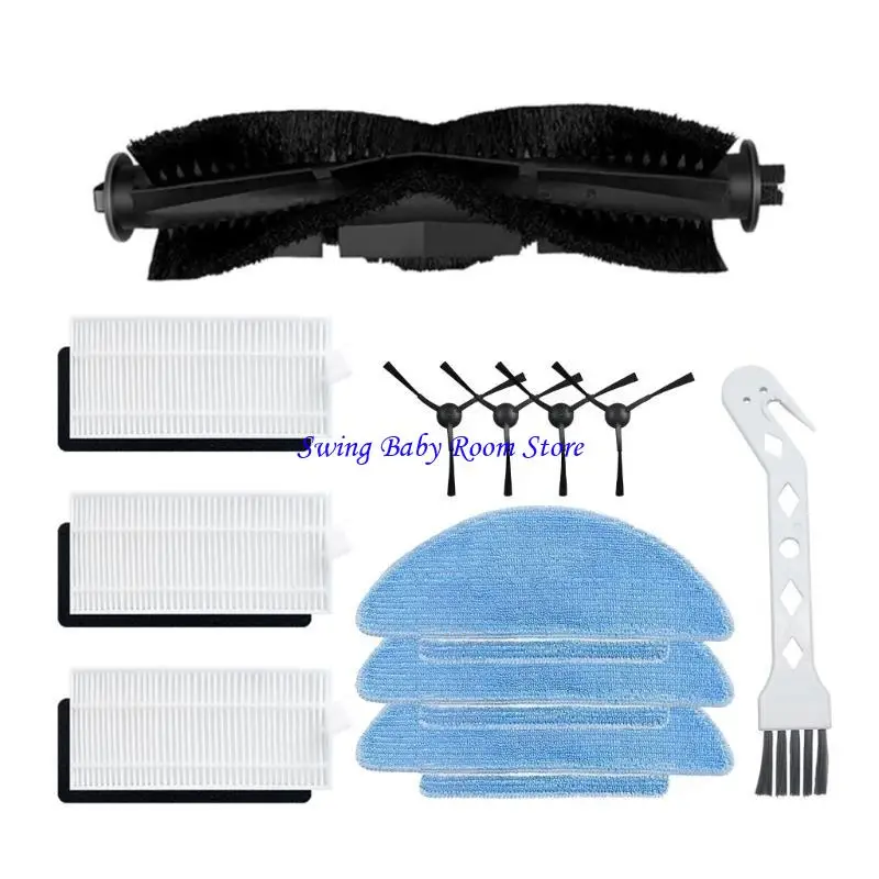 K1AD Robot ROLBO ROLLADORES ROLLOS Cepillo Hepa Filtro Hepa Mop Pepinete lateral para Tikom L9000