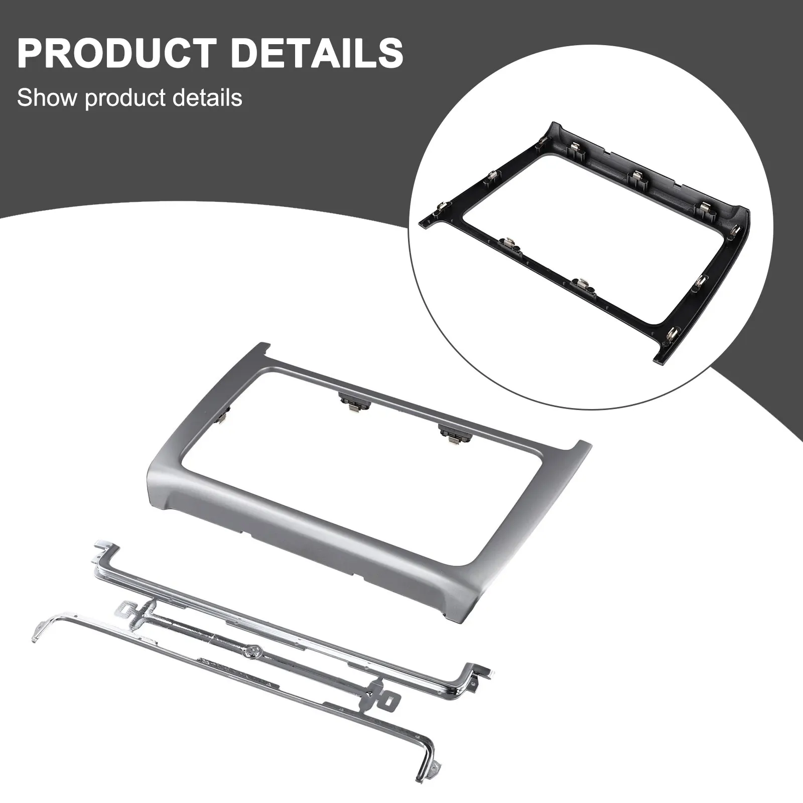 

Накладка на панель автомагнитолы из карбона для установки в приборную панель, комплект для 2 DIN автомагнитол 2014-2019 годов