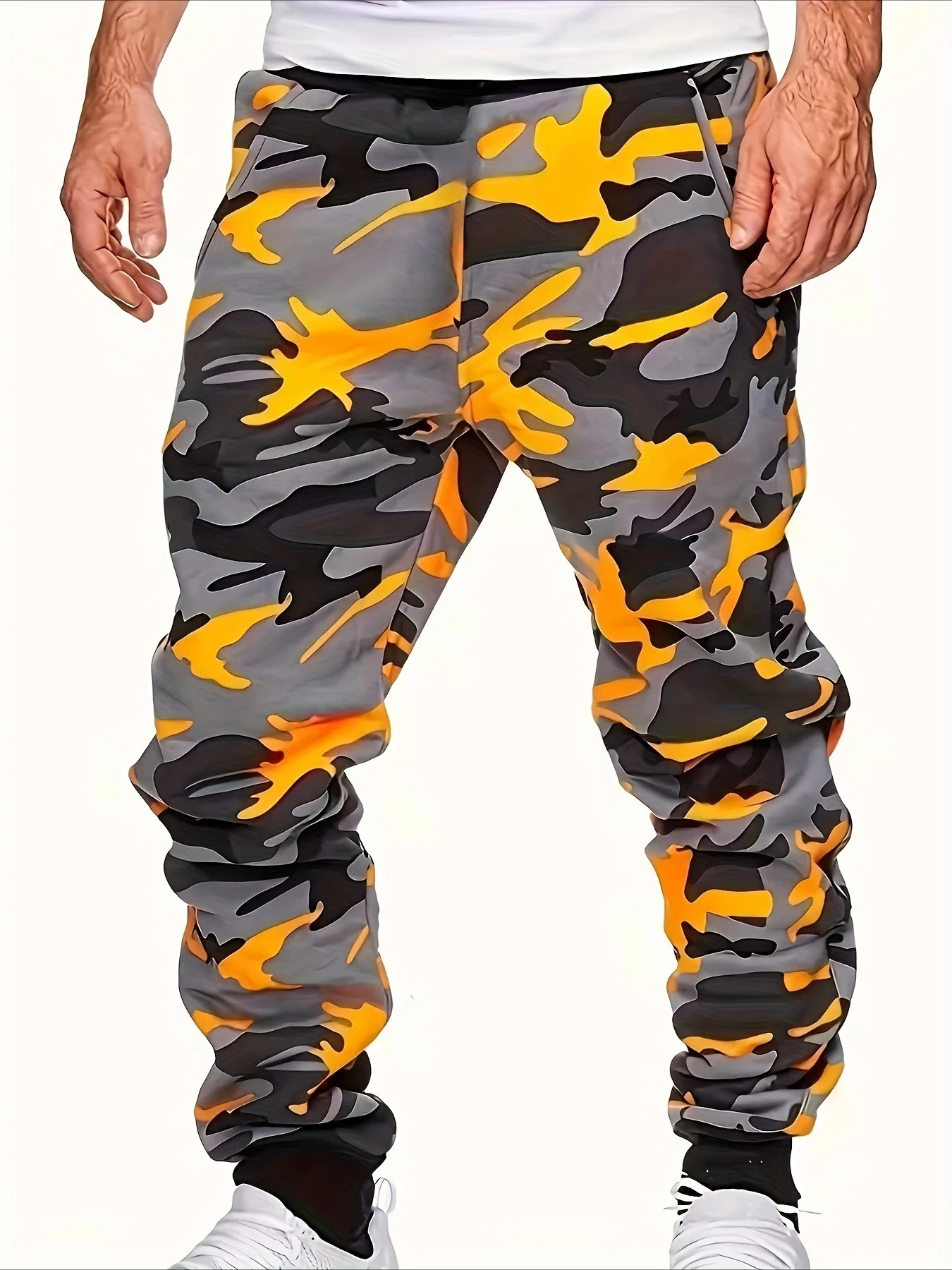 2026 Hot Selling Fashionable and Cool Men's Camouflage 3D Printed Pants Ankle Cool Camouflage Pattern Pants Street Wear
