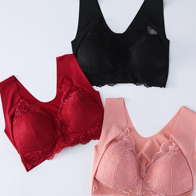 Dámské spodní prádlo s nastavitelnou velikostí, bez ocelových kroužků, přední přezka, vesta, krajka, sbalení, krásná podprsenka s podprsenkou - náhled 4