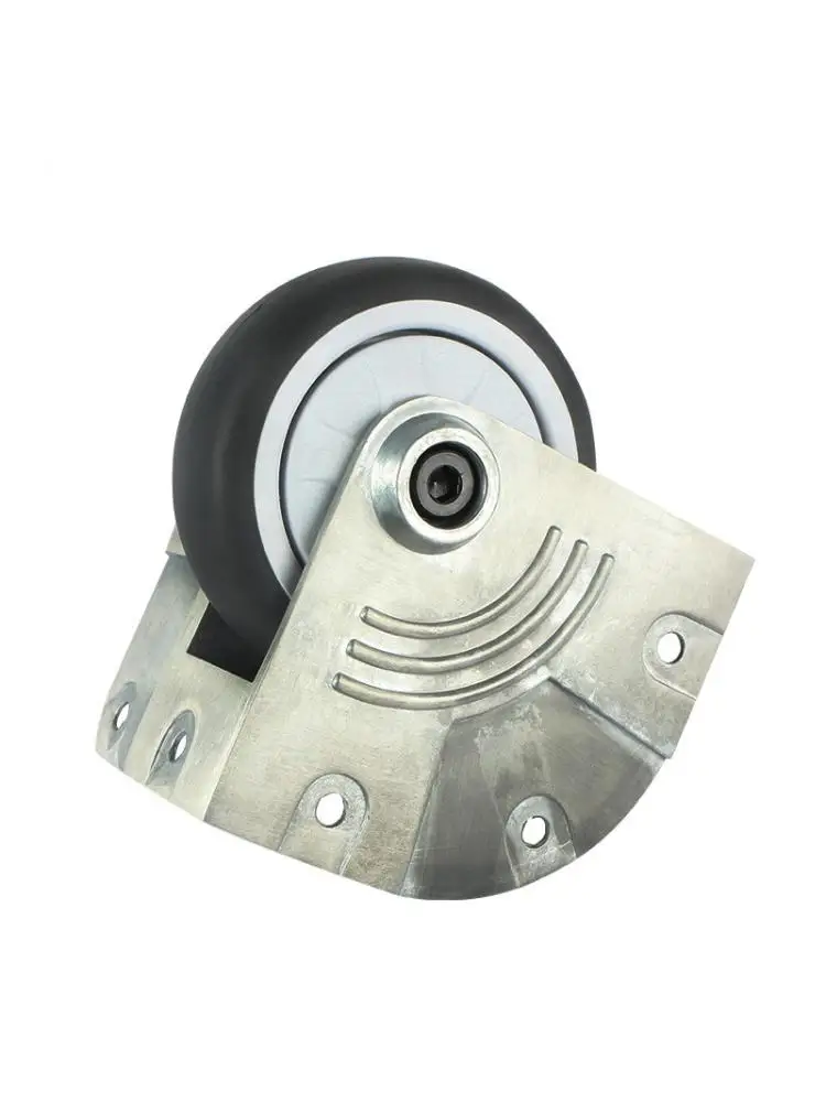 

1 Pc 3-inch Aluminum Alloy Bracket Special Caster For Aircraft Box Mute Rubber Corner Wheel Grey Bag