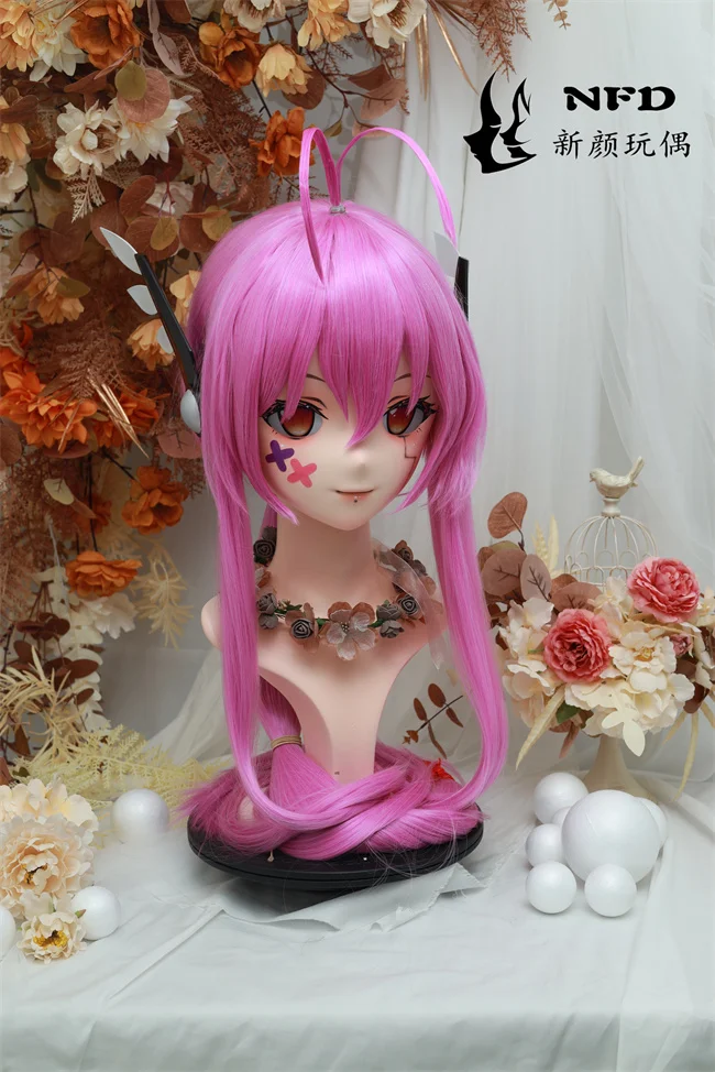 Kigurumi 리피터 NFD 풀 헤드 잠금 장치 포함 코스프레 헤드 쉘 소품 의상 애니메이션 게임