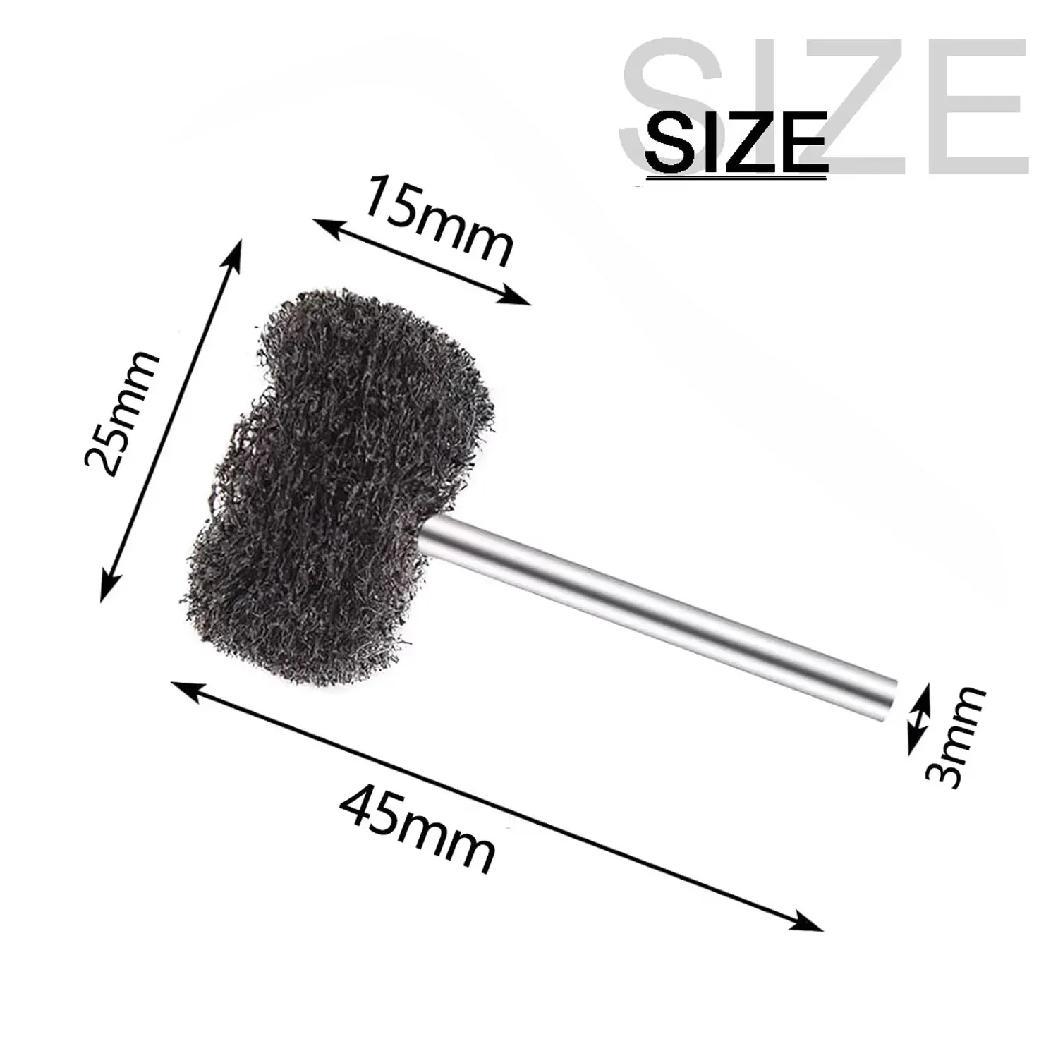 20/10/5pcs Nylon Mini Drill Abrasive Brush 25mm Buffing Polishing Wheel for Dremel Rotary Tool Accessorie Rust Remover Polishing